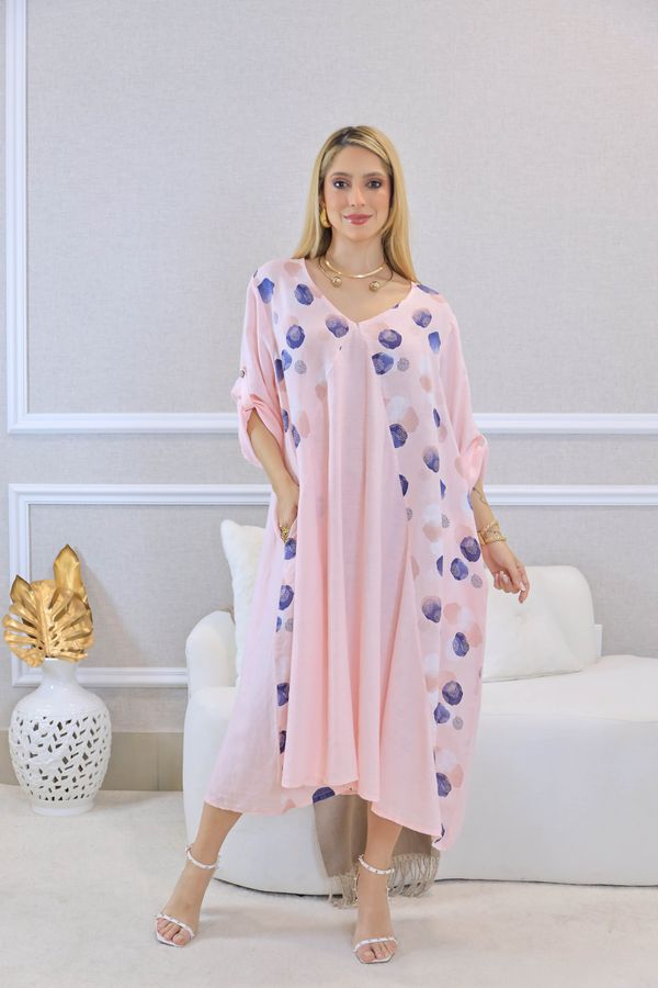 TÚNICA JULIANA ROSA BEBÊ - Loja Linho Italiano