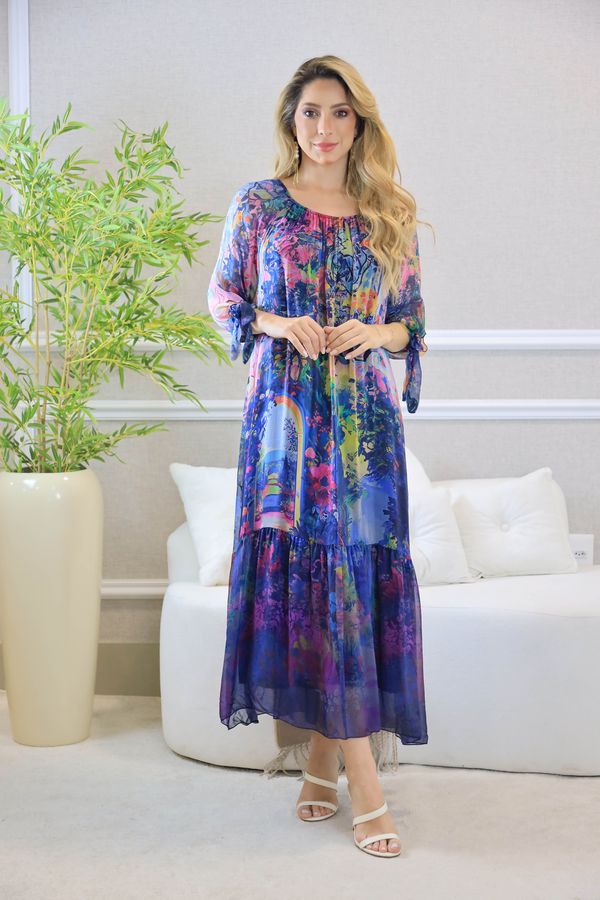 VESTIDO CATARINA MARINHO - Loja Linho Italiano