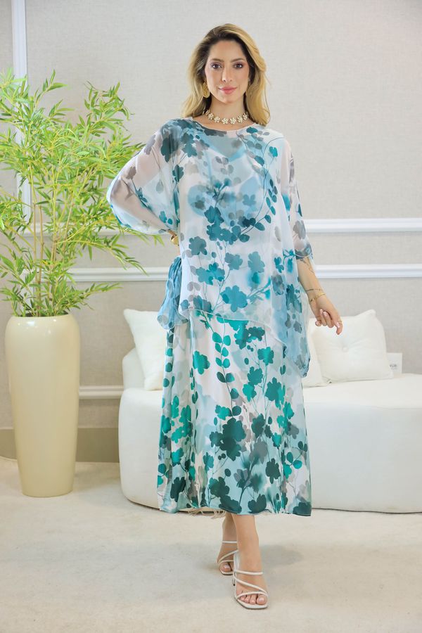 VESTIDO ZENAÍDE VERDE GUCCI - Loja Linho Italiano