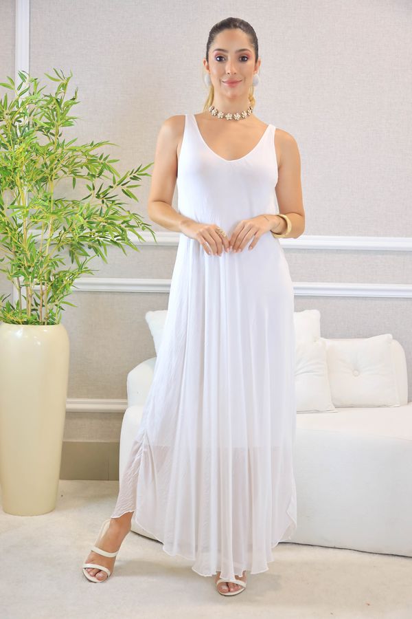 VESTIDO ROSANGELA BRANCO - Loja Linho Italiano