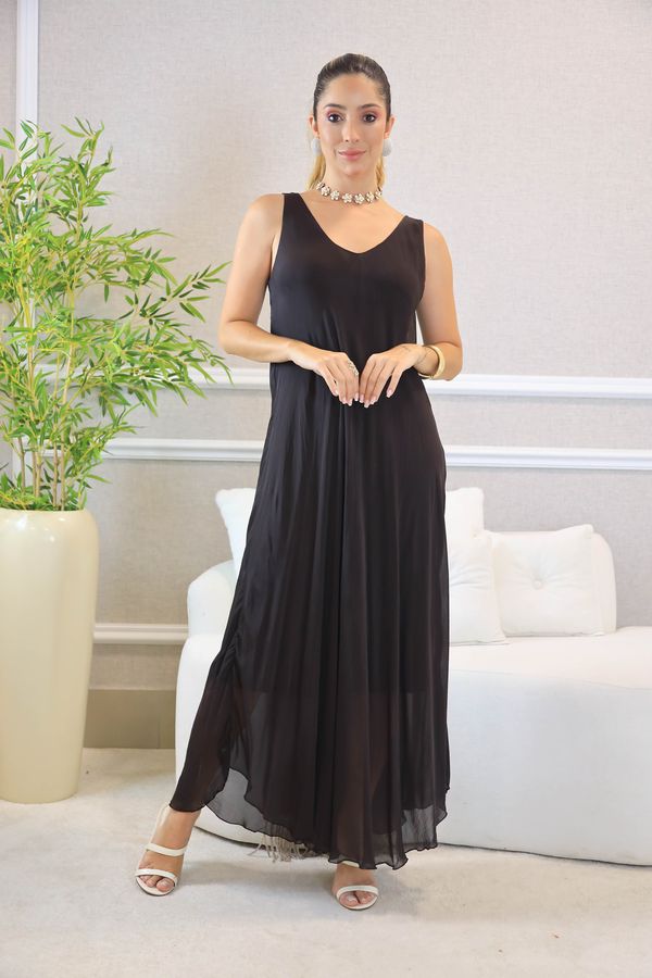 VESTIDO ROSANGELA MARROM - Loja Linho Italiano