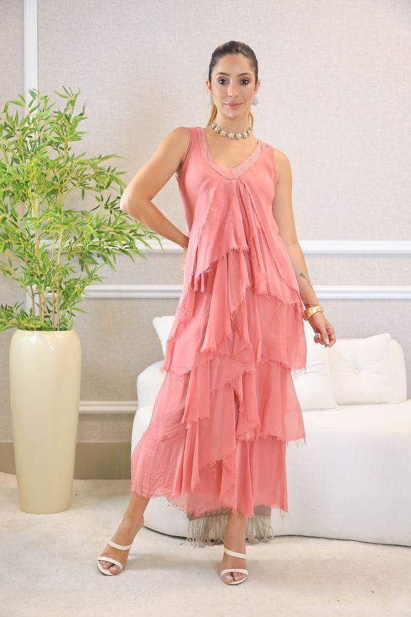 VESTIDO JULIETE ROSE - Loja Linho Italiano