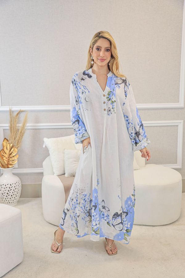 VESTIDO MICHELE BRANCO - Loja Linho Italiano