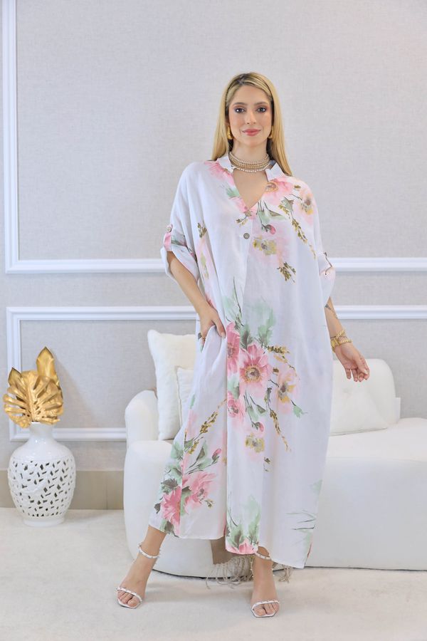 VESTIDO MEIRY BRANCO - Loja Linho Italiano