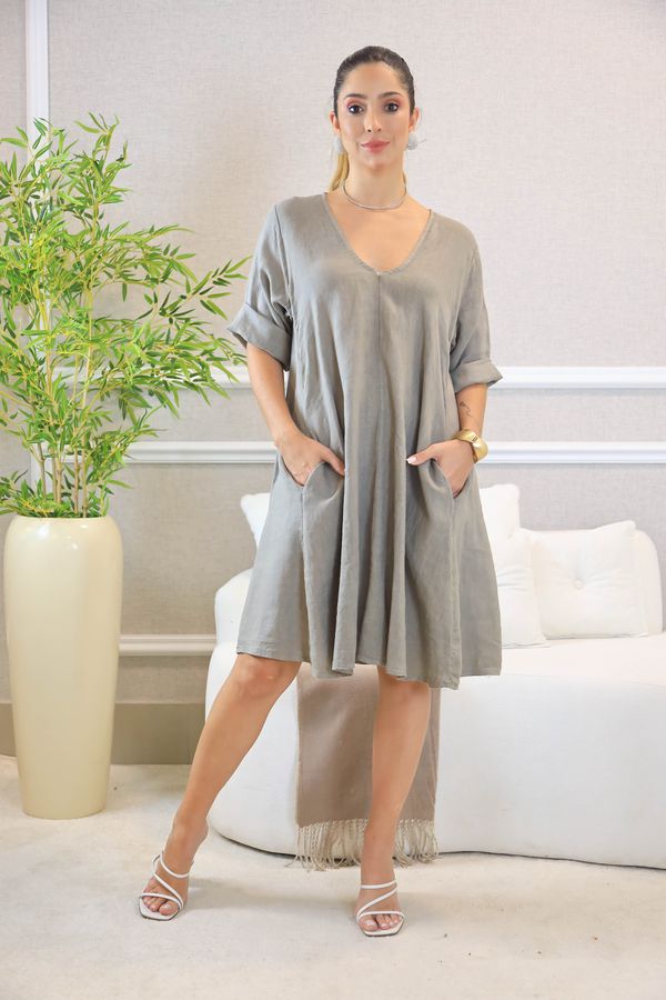 VESTIDO SELENA FENDI - Loja Linho Italiano