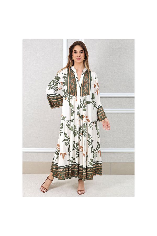 VESTIDO FABIANA MILITAR - Loja Linho Italiano