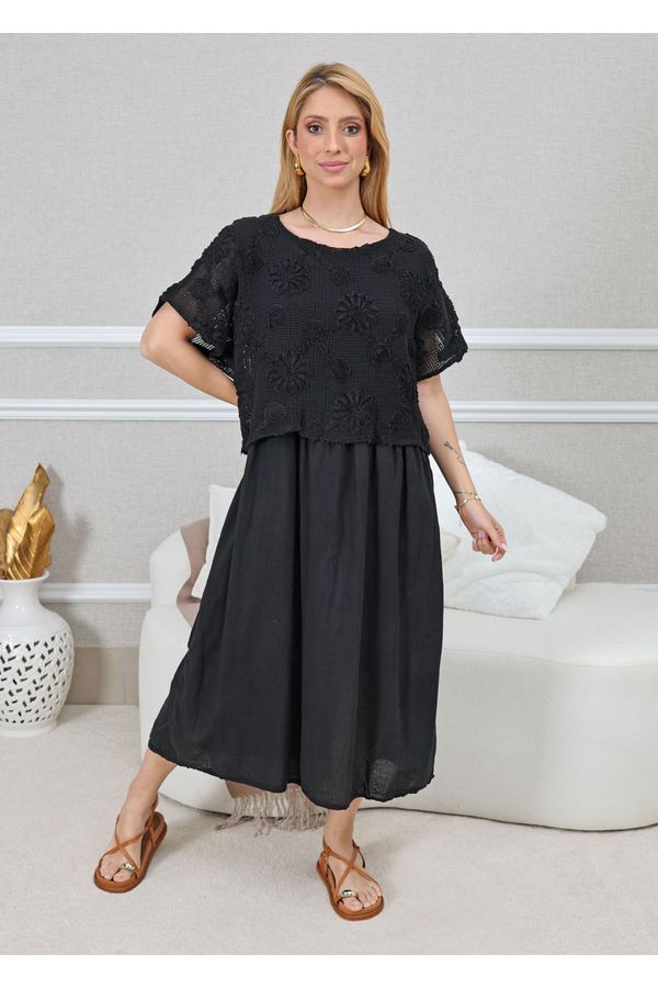 VESTIDO KEMILY PRETO - Loja Linho Italiano