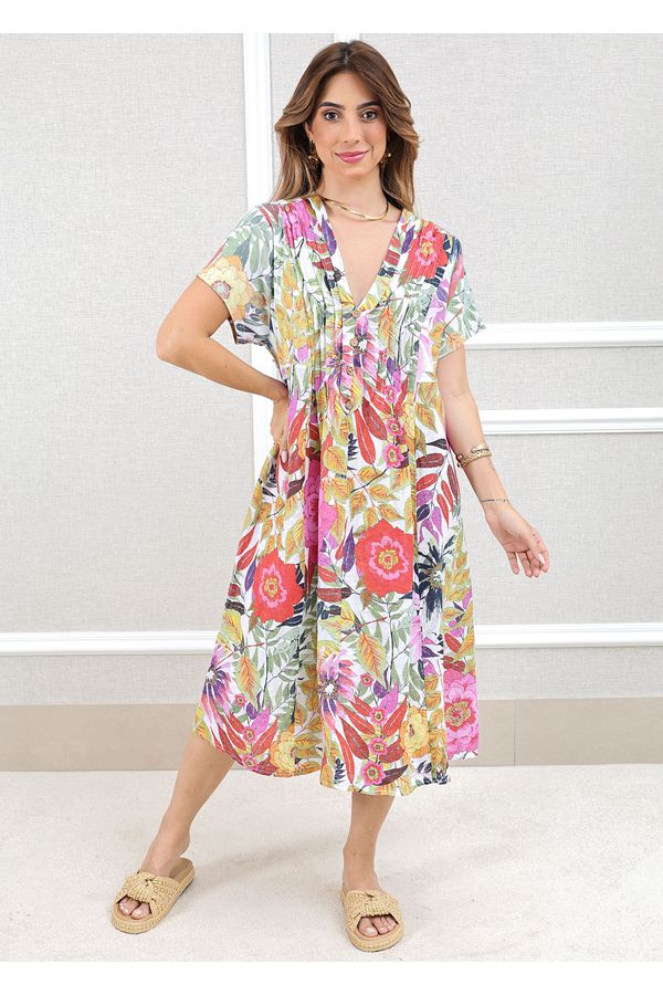 VESTIDO EVELINE BRANCO - Loja Linho Italiano
