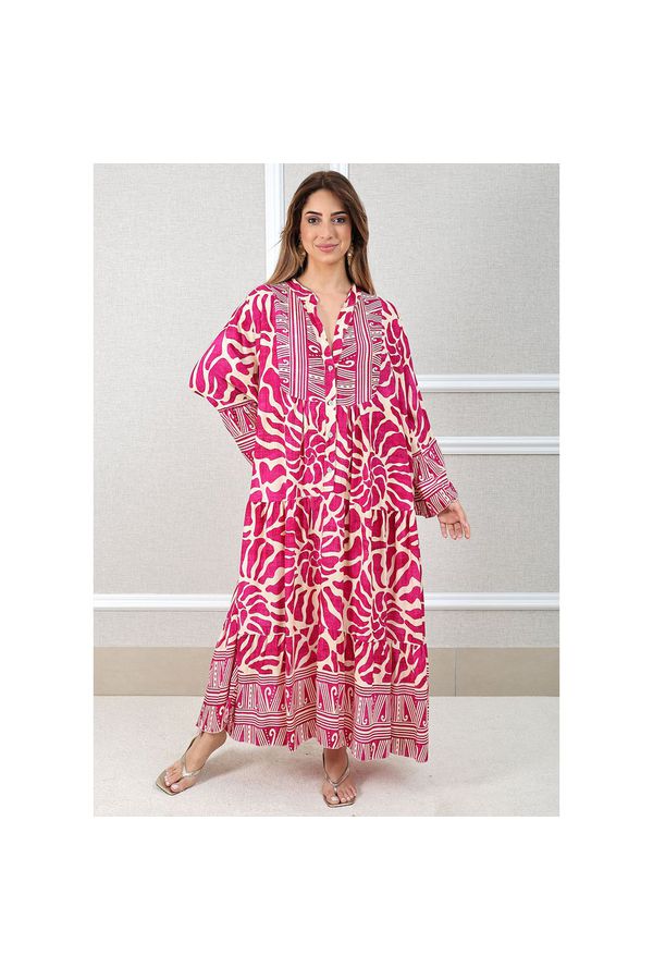 VESTIDO MOANA PINK - Loja Linho Italiano