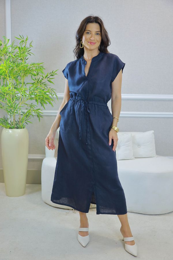 VESTIDO MELISSA MARINHO - Loja Linho Italiano