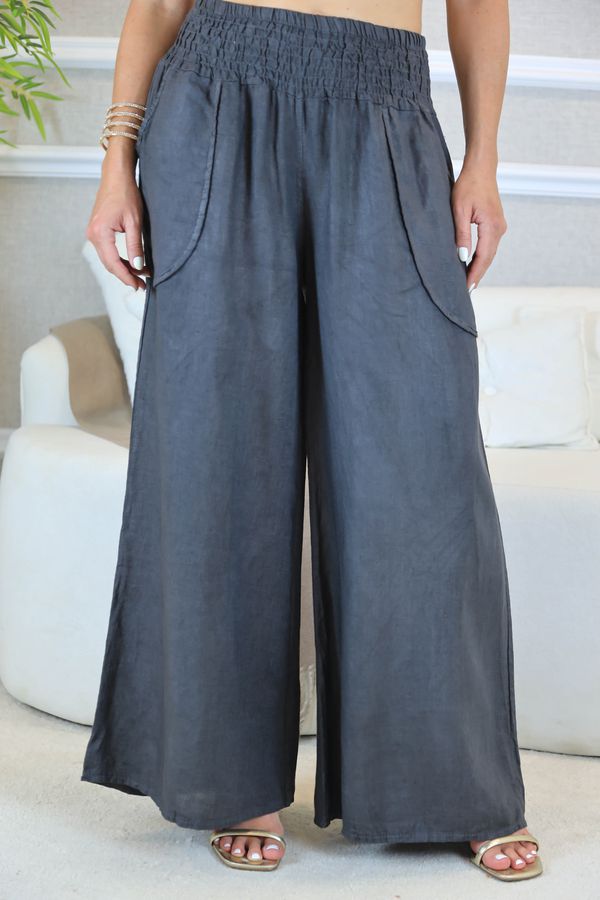 CALÇA TOMMASA CHUMBO - Loja Linho Italiano