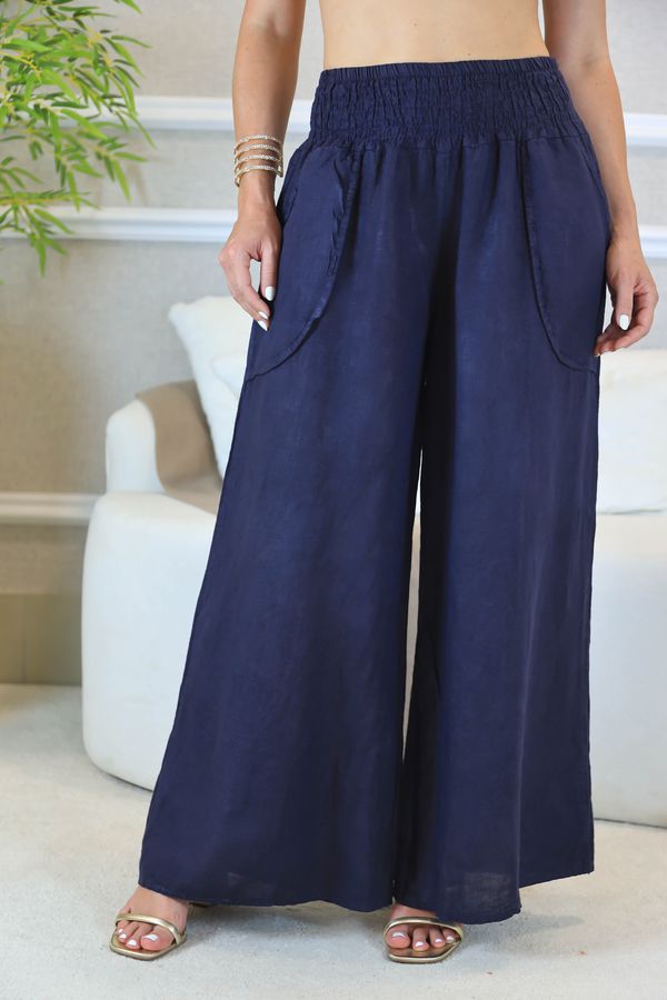 CALÇA TOMMASA MARINHO - Loja Linho Italiano