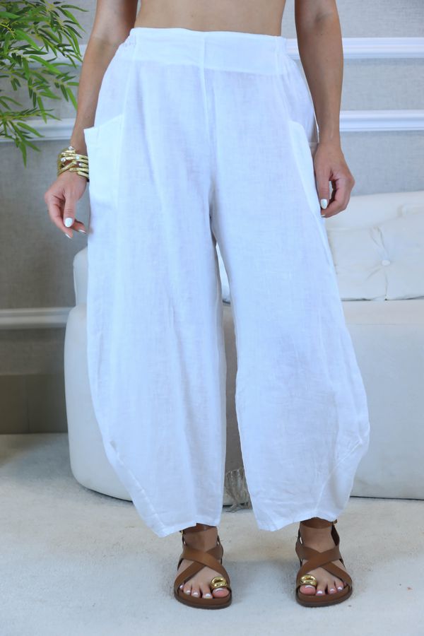 CALÇA TIFANY BRANCO - Loja Linho Italiano