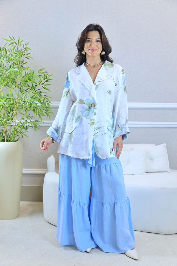 CONJUNTO ABIGAIL BRANCO - Loja Linho Italiano