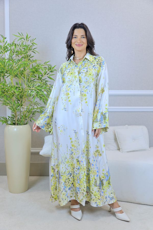 CHEMISE LAUANE AMARELO - Loja Linho Italiano