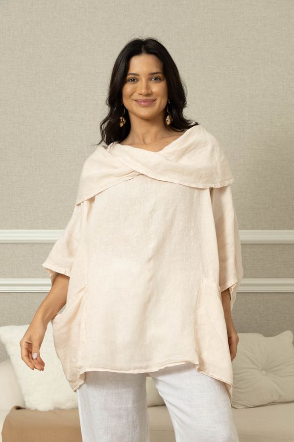 BATA BRUMA PESSEGO CLARO - Loja Linho Italiano