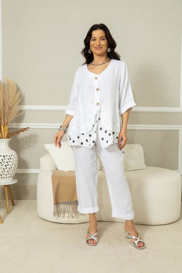 CAMISA IARA CJ BRANCO - Loja Linho Italiano