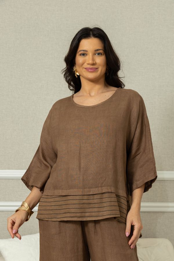 BATA OLGA CJ MARROM - Loja Linho Italiano