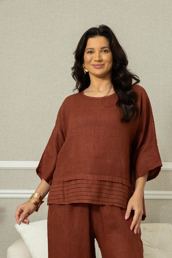 BATA OLGA CJ TELHA - Loja Linho Italiano