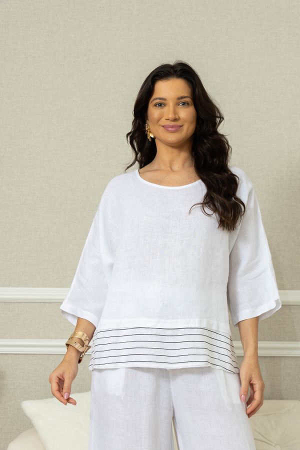 BATA OLGA CJ BRANCO - Loja Linho Italiano