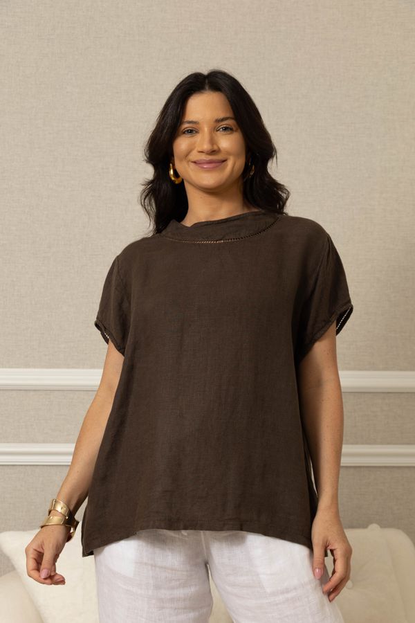 BATA SOL MARROM - Loja Linho Italiano