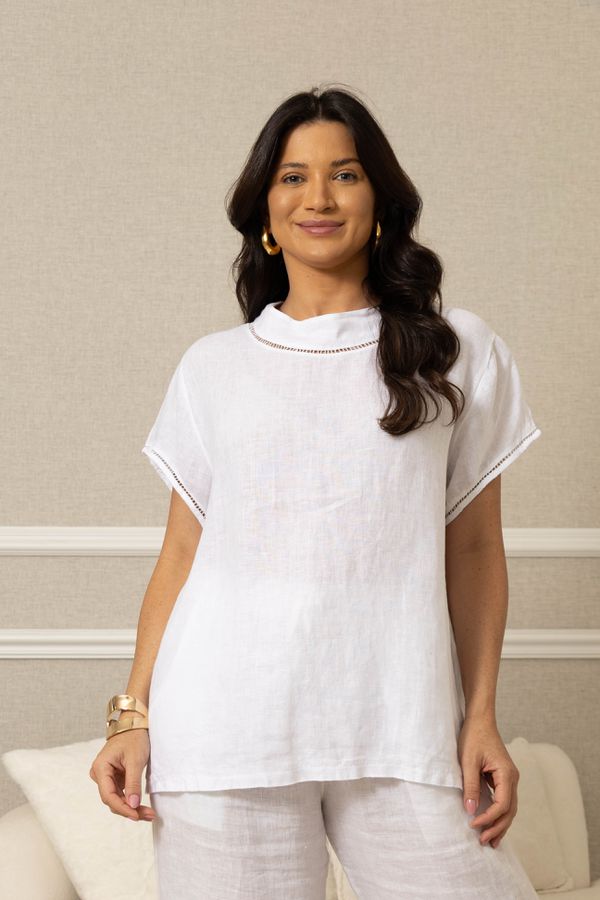 BATA SOL BRANCO - Loja Linho Italiano