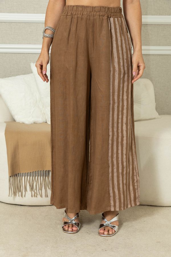 Calça Amalia Linho CJ MARROM - Loja Linho Italiano