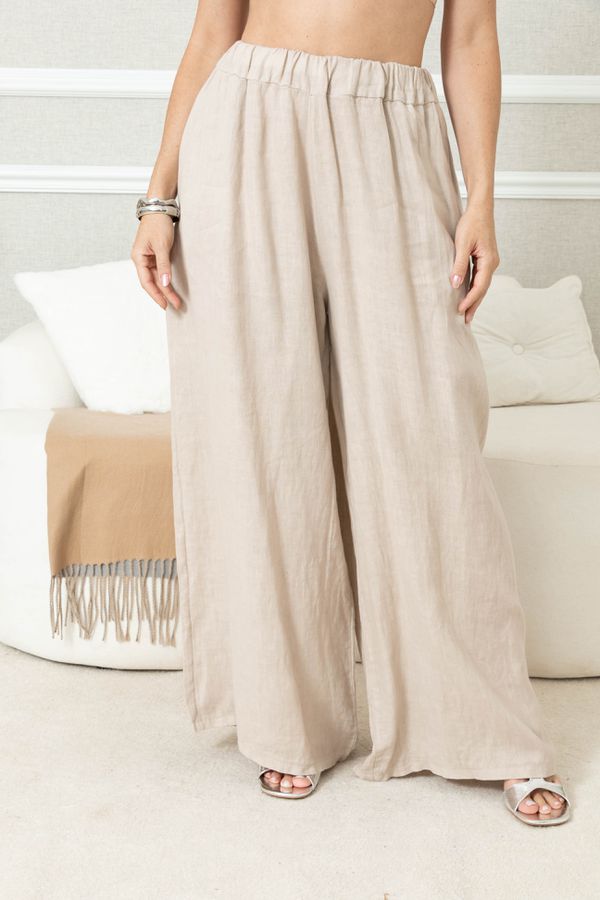 CALÇA ANDRESA LINHO BEGE - Loja Linho Italiano