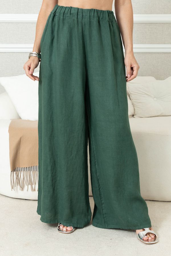 CALÇA ANDRESA LINHO VERDE GUCCI - Loja Linho Italiano