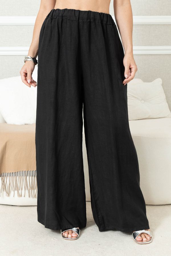 CALÇA ANDRESA LINHO PRETO - Loja Linho Italiano