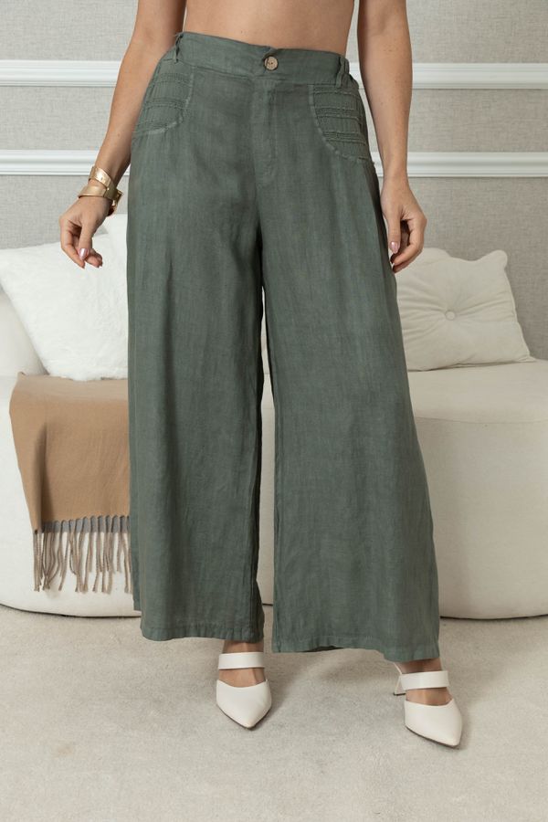 CALÇA BRUNA MILITAR - Loja Linho Italiano