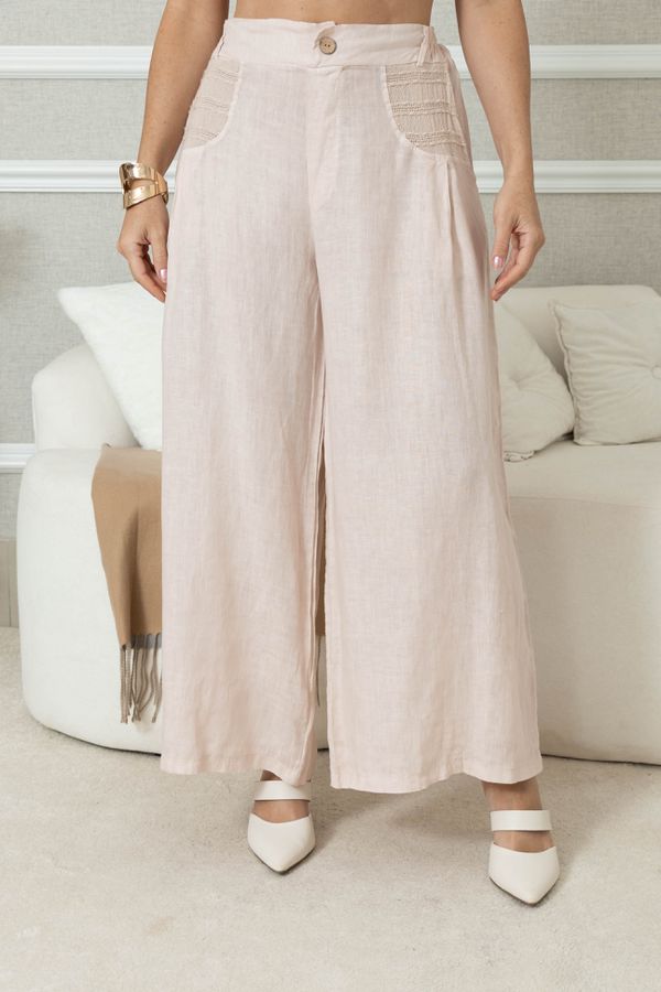 CALÇA BRUNA ROSE - Loja Linho Italiano