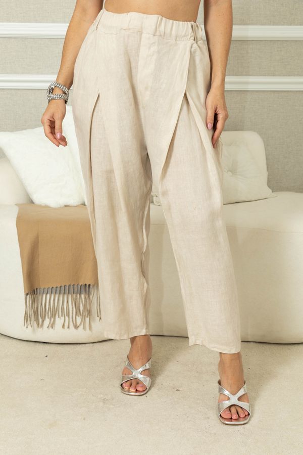 CALÇA EVA CJ BEGE - Loja Linho Italiano