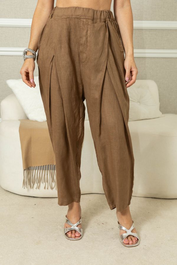 CALÇA EVA CJ MARROM - Loja Linho Italiano