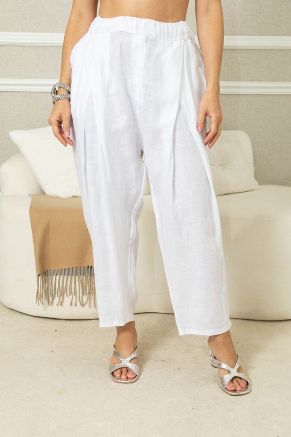 CALÇA EVA CJ BRANCO - Loja Linho Italiano