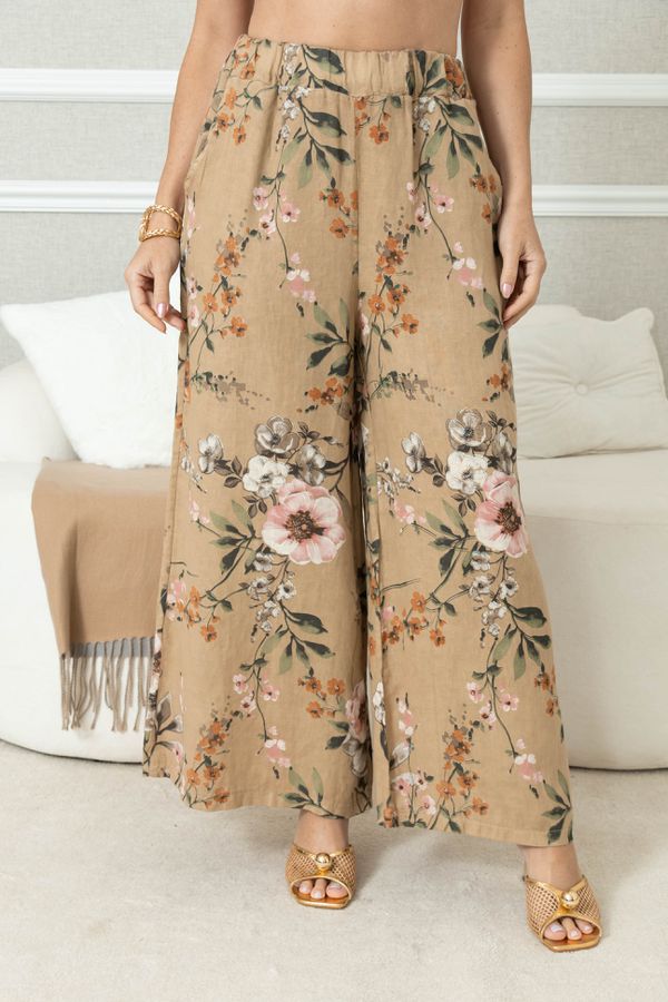 CALÇA FER CARAMELO - Loja Linho Italiano