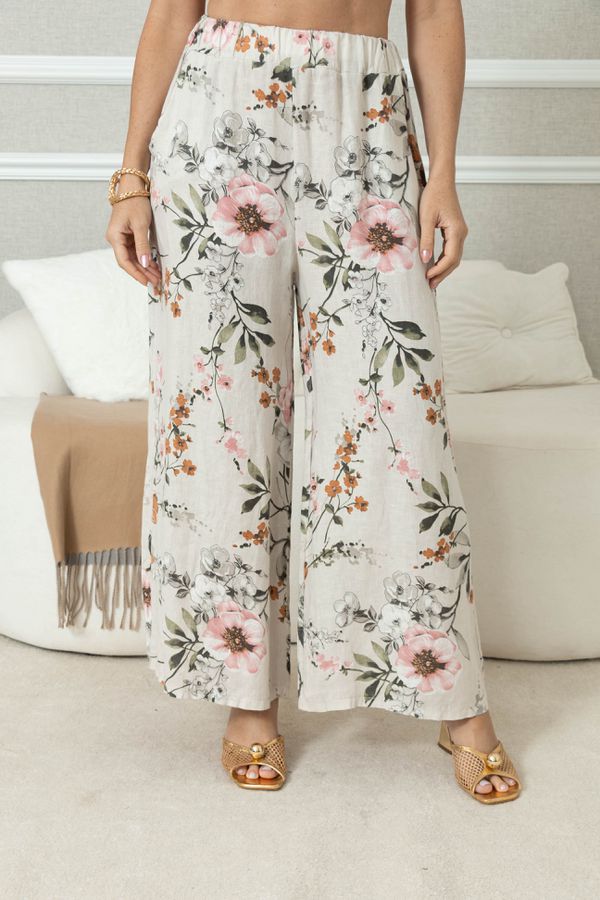 CALÇA FER BEGE - Loja Linho Italiano