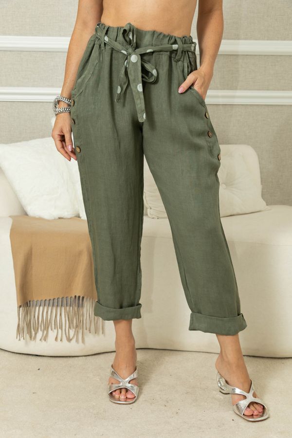 CALÇA IARA CJ MILITAR - Loja Linho Italiano