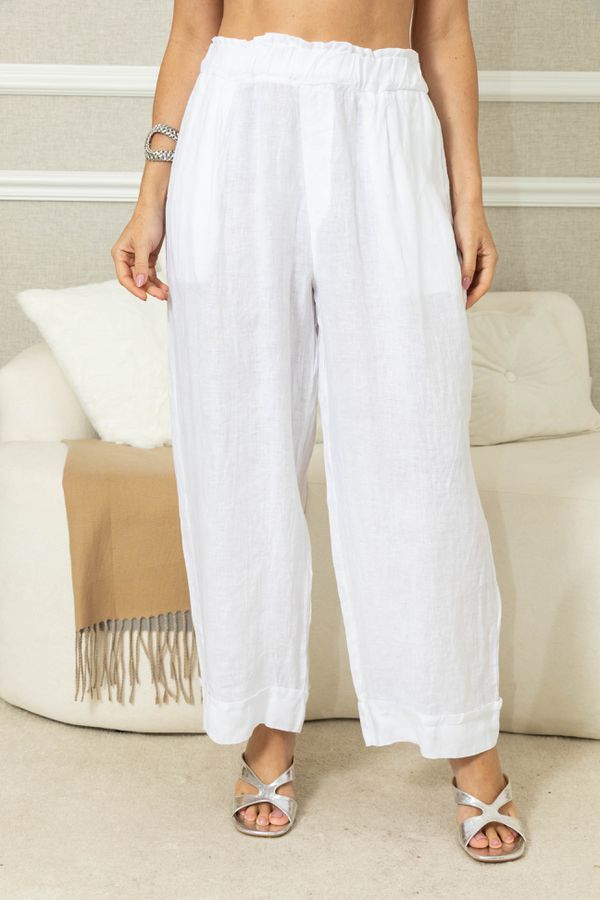 CALÇA JHENIFER BRANCO - Loja Linho Italiano