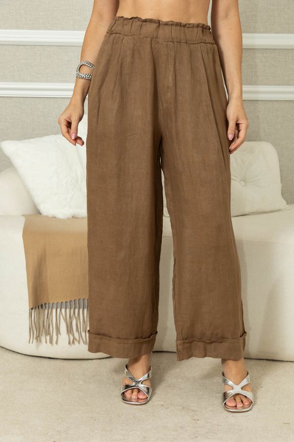 CALÇA JHENIFER MARROM - Loja Linho Italiano