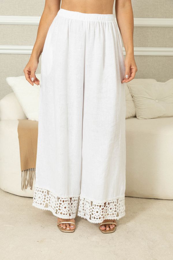 CALÇA LÓTUS CJ BRANCO - Loja Linho Italiano