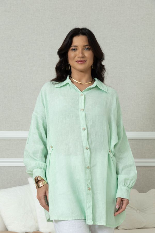 CAMISA ARIS VERDE AGUA - Loja Linho Italiano