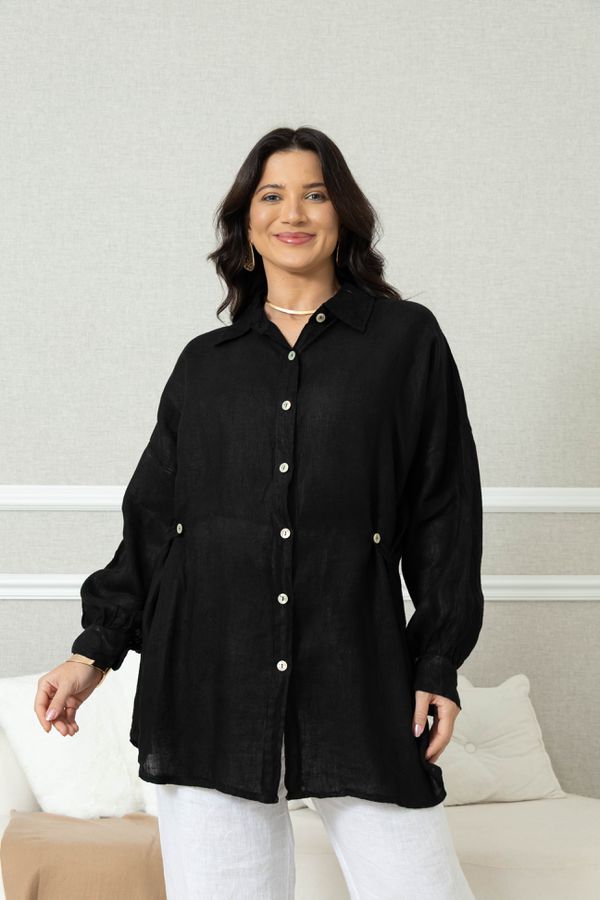 CAMISA ARIS PRETO - Loja Linho Italiano