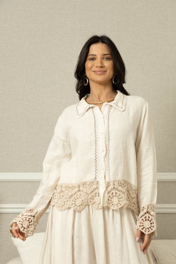 CAMISA LINA CJ OFF - Loja Linho Italiano