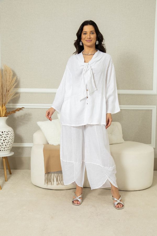 Camisa Milka Linho CJ BRANCO - Loja Linho Italiano