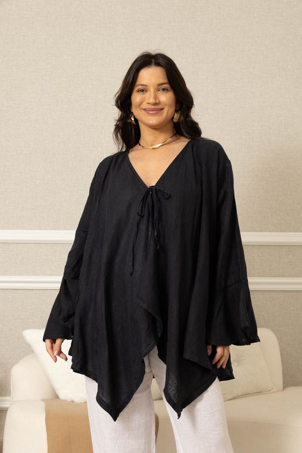 CASAQUETO LOURDES MARINHO - Loja Linho Italiano