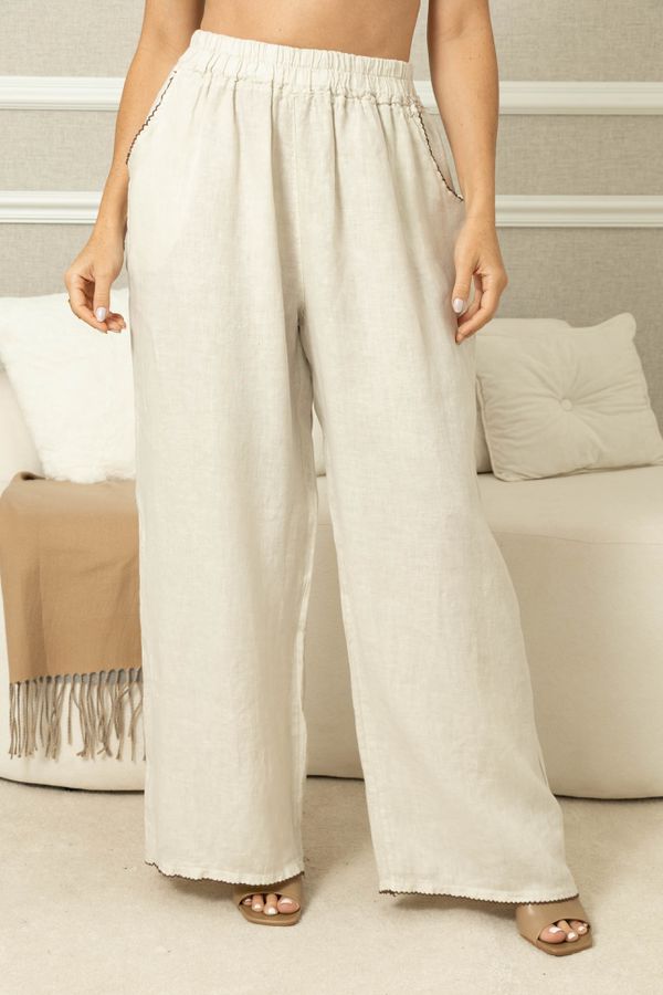 CALÇA ALIANCE BEGE - Loja Linho Italiano