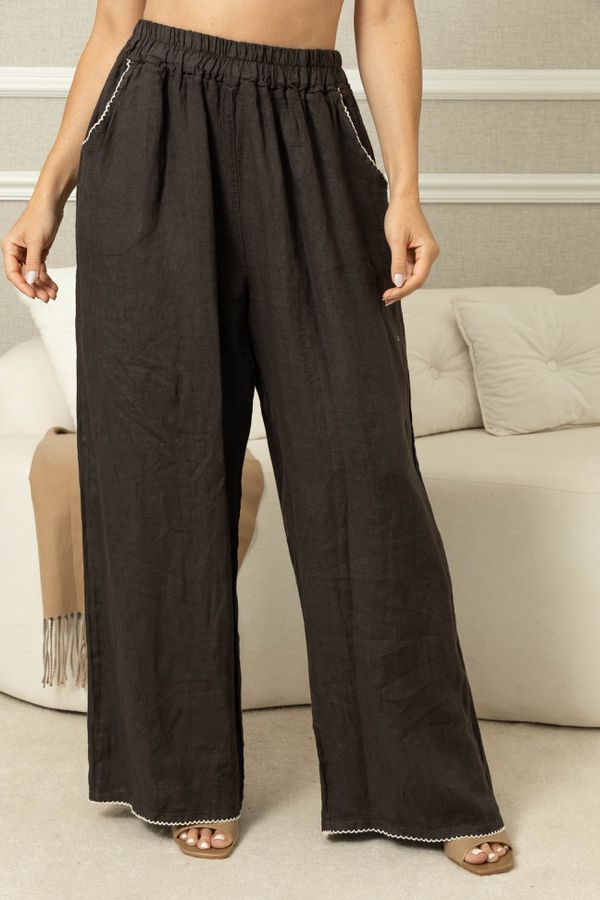 CALÇA ALIANCE CHOCOLATE - Loja Linho Italiano