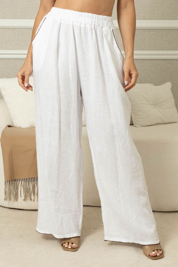 CALÇA ALIANCE BRANCO - Loja Linho Italiano