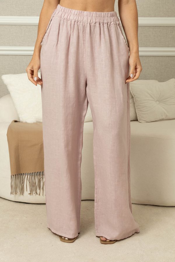 CALÇA ALIANCE ROSE - Loja Linho Italiano